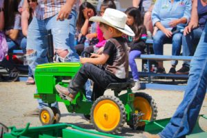 Child on Mini Tractor